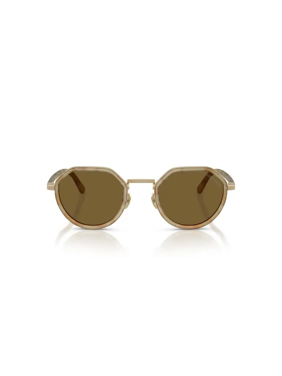 Мужские круглые солнцезащитные очки, AR6181 Giorgio Armani — изображение 2 из 6, желтый