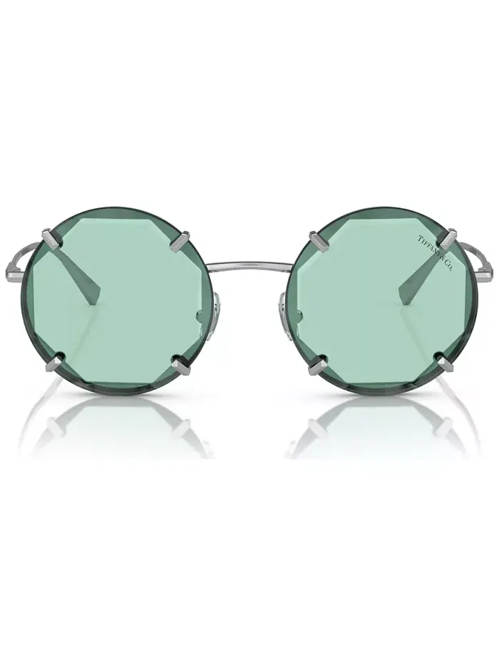 Женские солнцезащитные очки 52, TF3091 Tiffany & Co. — изображение 2 из 5, серебристый