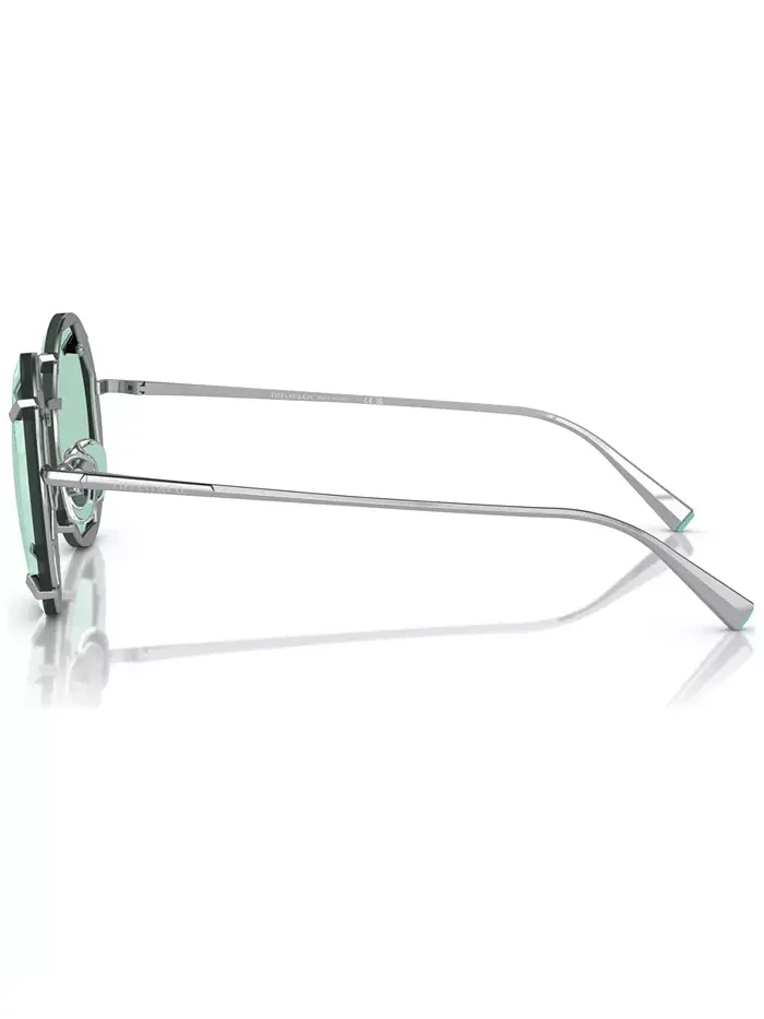 Женские солнцезащитные очки 52, TF3091 Tiffany & Co. — изображение 4 из 5, серебристый
