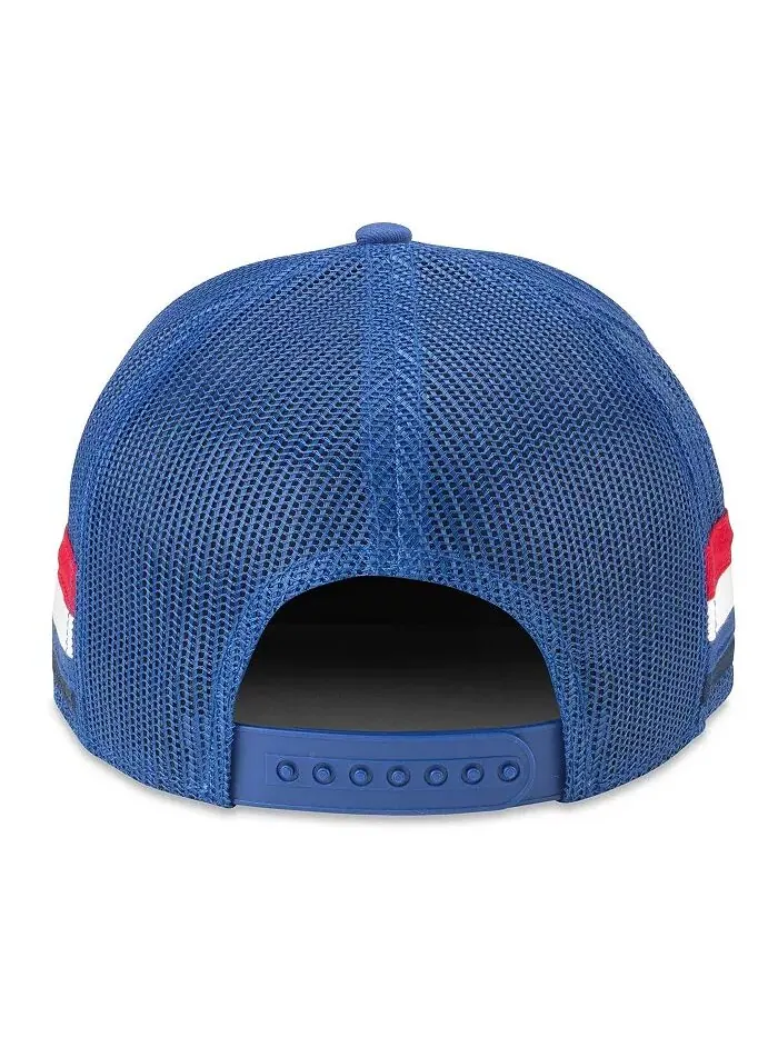 Мужская синяя кепка New York Rangers HotFoot Stripes Trucker Adjustable American Needle — изображение 2 из 3