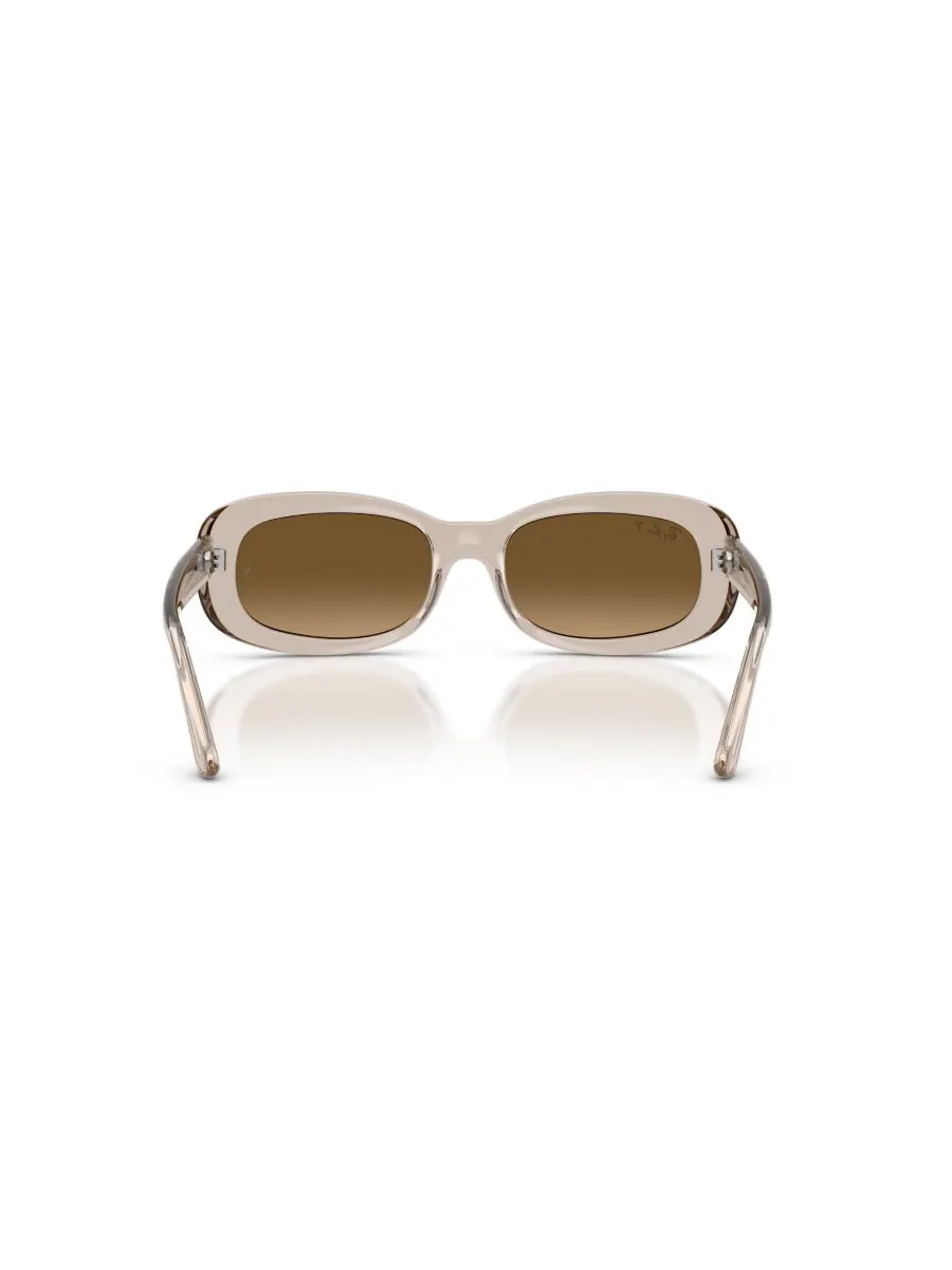 Женские поляризованные солнцезащитные очки, RB2221F Ray-Ban — изображение 4 из 6, прозрачный бежевый
