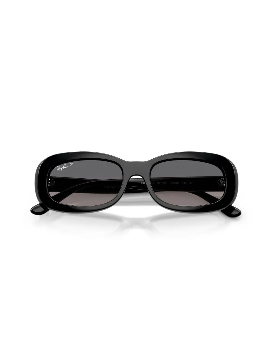 Женские поляризованные солнцезащитные очки, RB2221F Ray-Ban — изображение 5 из 6, черный