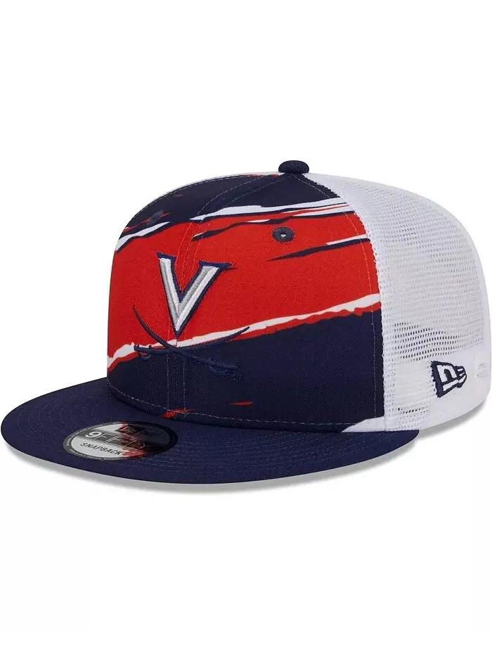 Мужская темно-синяя бейсболка Virginia Cavaliers Tear Trucker 9FIFTY Snapback New Era