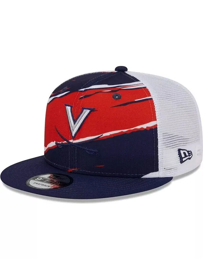 Мужская темно-синяя кепка Virginia Cavaliers Tear Trucker 9FIFTY Snapback New Era — изображение 1 из 4, темно-синий