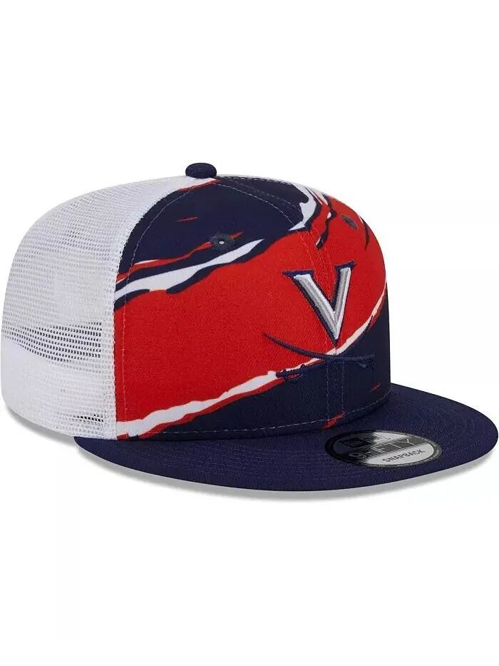 Мужская темно-синяя кепка Virginia Cavaliers Tear Trucker 9FIFTY Snapback New Era — изображение 4 из 4, темно-синий