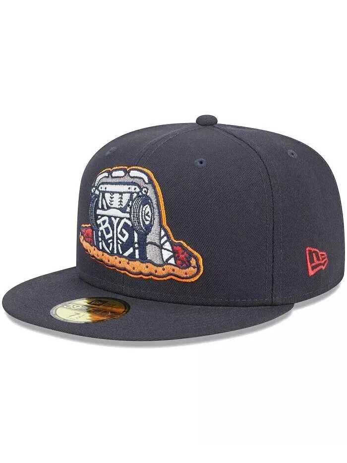 Мужская темно-синяя шляпа Bowling Green Hot Rods Theme Nights Bowling Green Sinkholes 59FIFTY — изображение 1 из 4