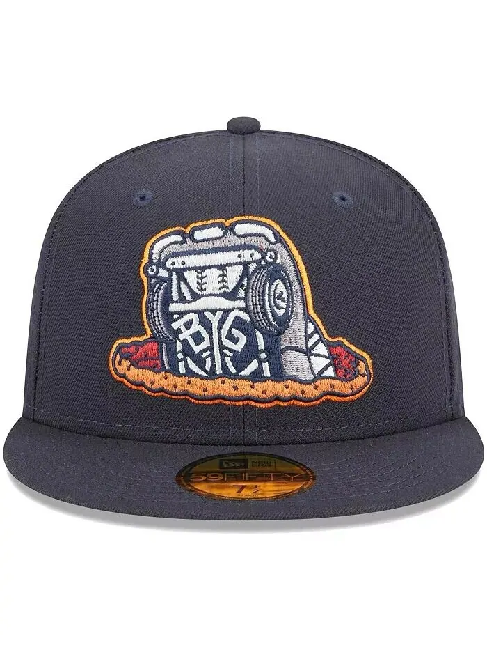 Мужская темно-синяя шляпа Bowling Green Hot Rods Theme Nights Bowling Green Sinkholes 59FIFTY — изображение 2 из 4