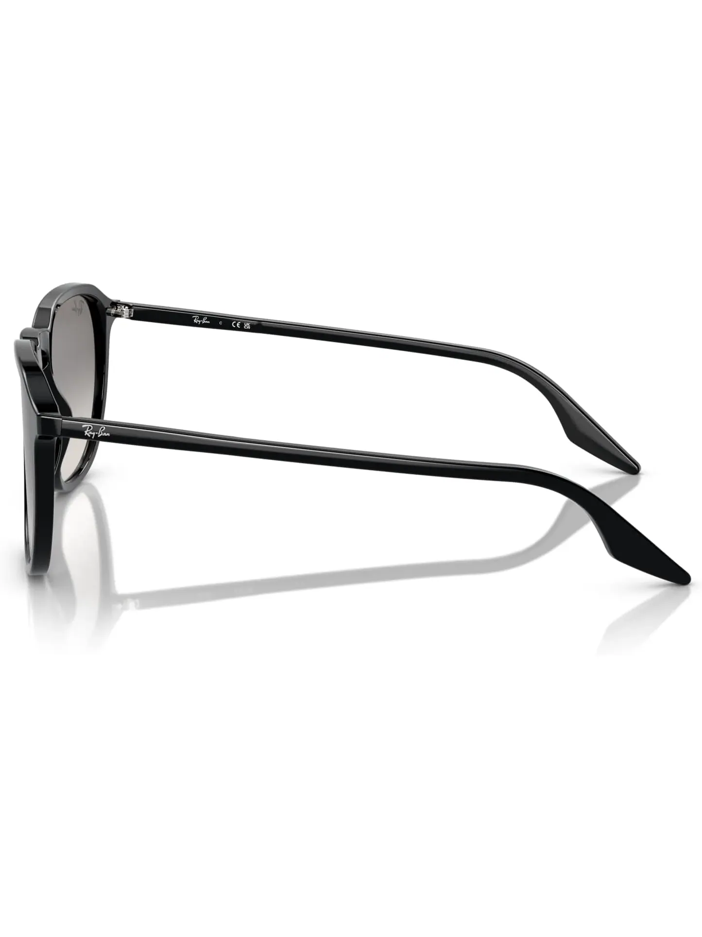 Солнцезащитные очки Ray-Ban RB2203 — изображение 4 из 5, черный/прозрачный серый