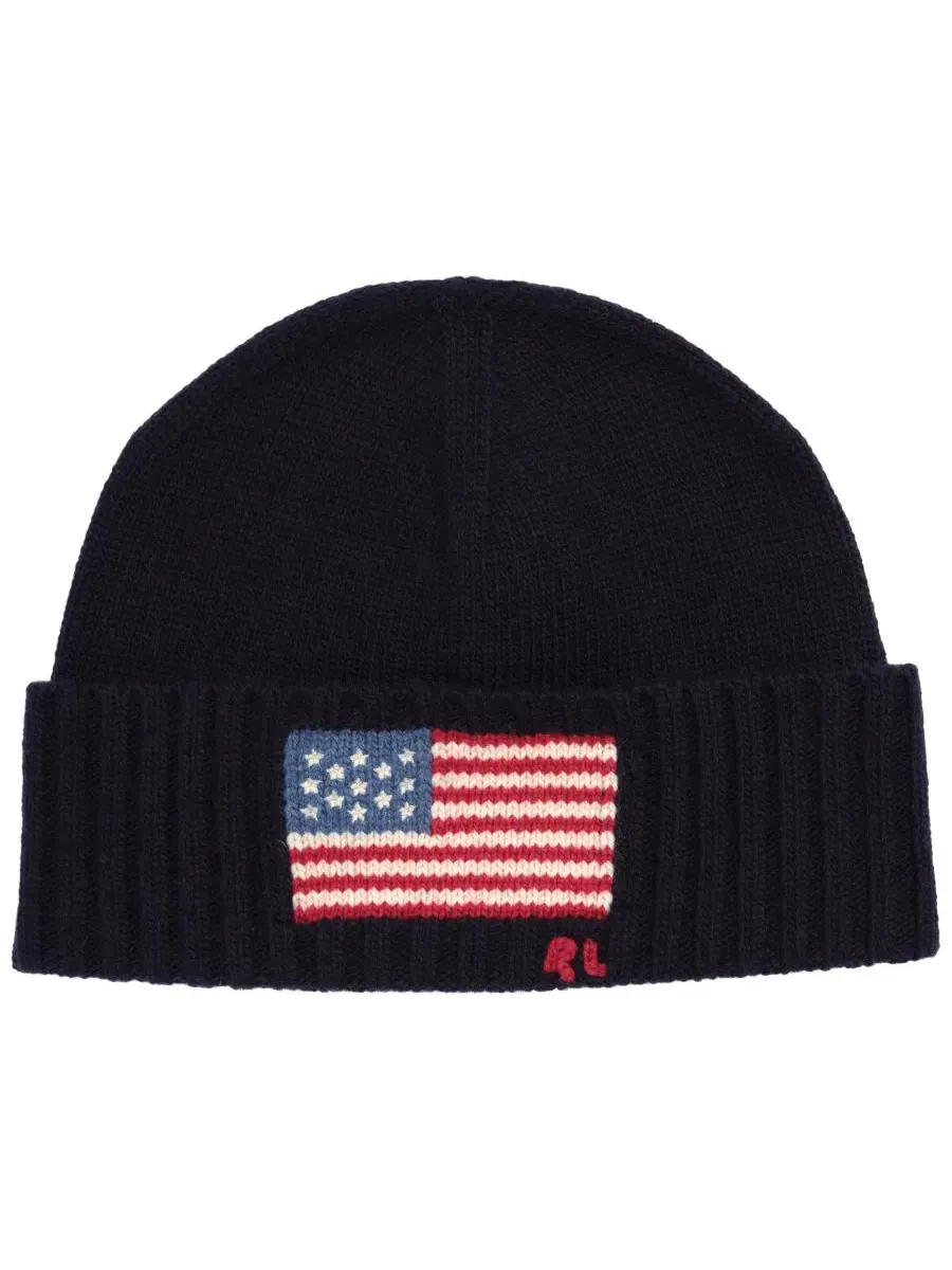 Шапка с флагом и вышивкой RL Flag Beanie Polo Ralph Lauren