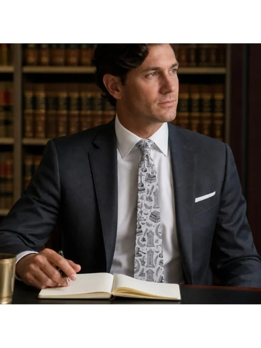Галстук-бабочка Esquire Law Silk Novelty Trafalgar — изображение 4 из 4, серебряный