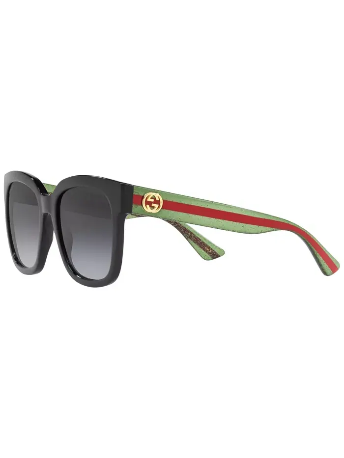 Женские солнцезащитные очки, GG0034SN Gucci — изображение 4 из 10, черный красный