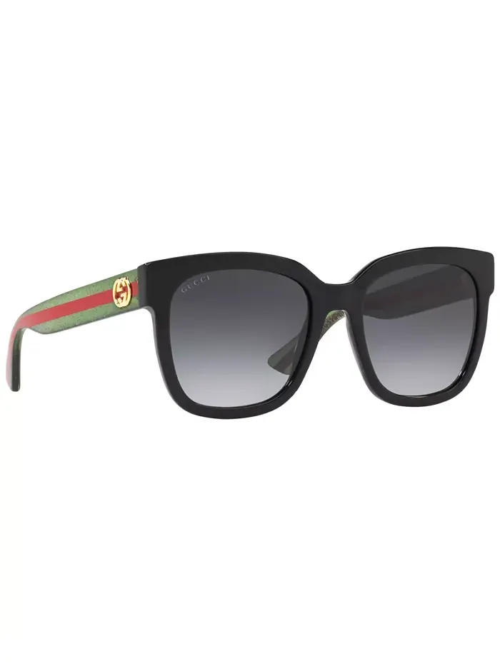 Женские солнцезащитные очки, GG0034SN Gucci — изображение 5 из 10, черный красный
