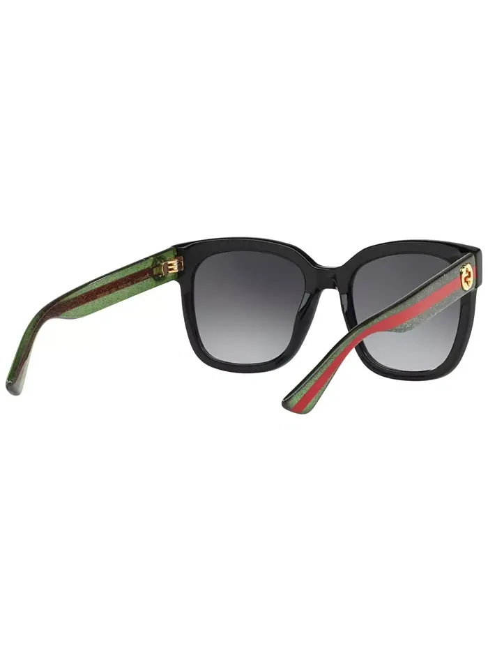 Женские солнцезащитные очки, GG0034SN Gucci — изображение 6 из 10, черный красный