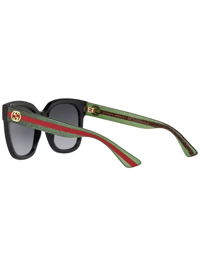 Женские солнцезащитные очки, GG0034SN Gucci — изображение 8 из 10, черный красный