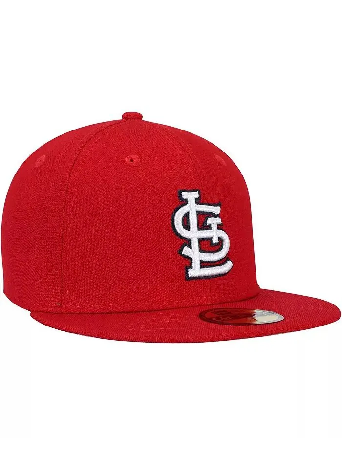 Мужская красная шерстяная шапка St. Louis Cardinals 2006 World Series 59FIFTY Fitted Hat New Era — изображение 3 из 4