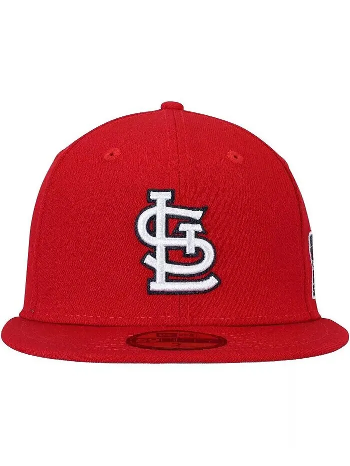 Мужская красная приталенная шляпа St. Louis Cardinals World Series 2006 59FIFTY New Era — изображение 2 из 4, красный