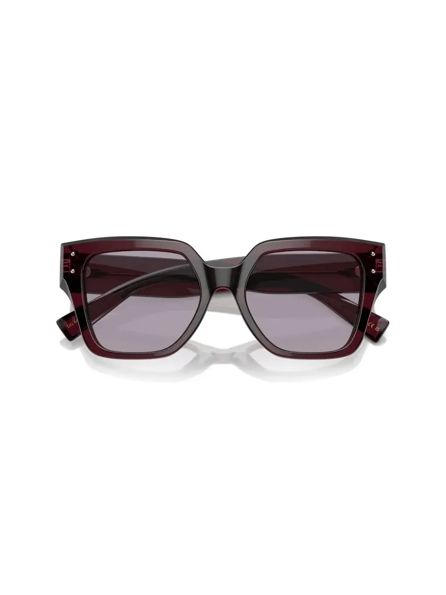 Женские квадратные солнцезащитные очки, DG4471 Dolce&Gabbana — изображение 5 из 5, прозрачный фиолетовый