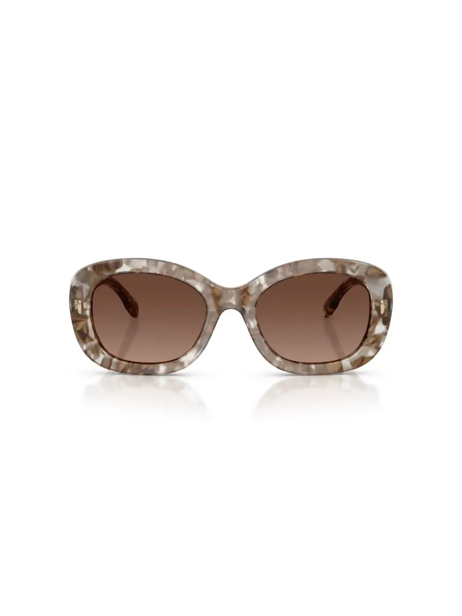 Женские поляризованные солнцезащитные очки, TY7226U Tory Burch — изображение 2 из 6, прозрачный коричневый
