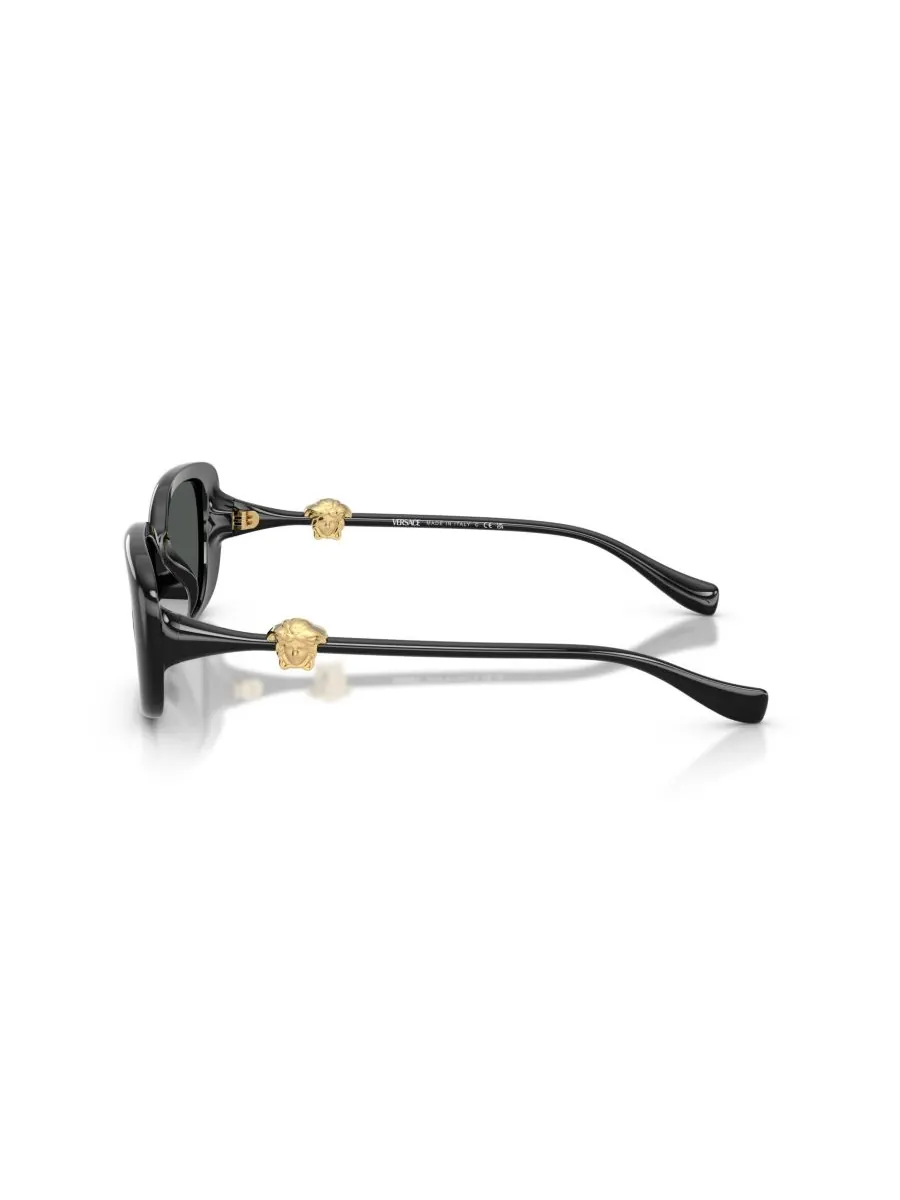 Женские прямоугольные солнцезащитные очки, VE4504D Versace — изображение 3 из 5, черный