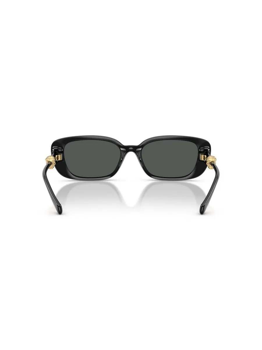 Женские прямоугольные солнцезащитные очки, VE4504D Versace — изображение 4 из 5, черный