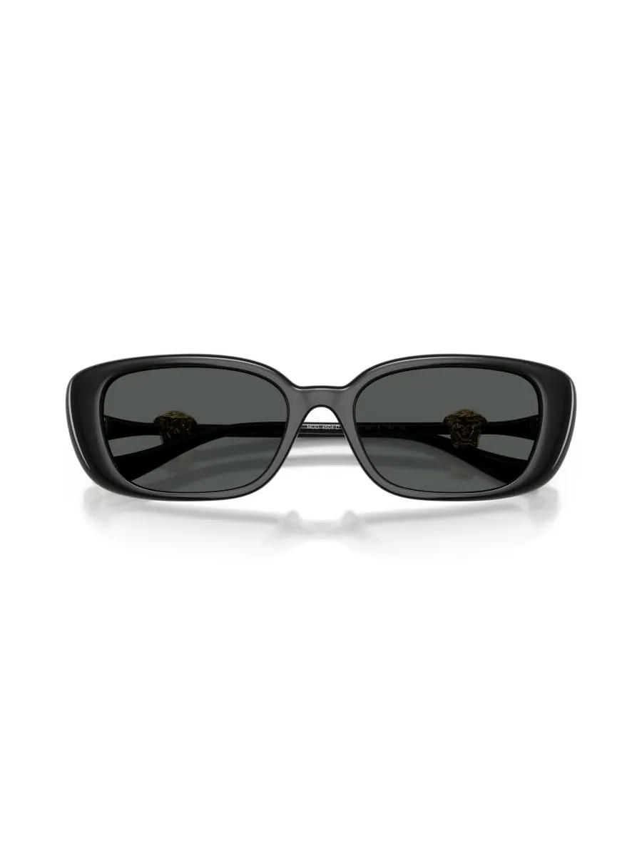 Женские прямоугольные солнцезащитные очки, VE4504D Versace — изображение 5 из 5, черный