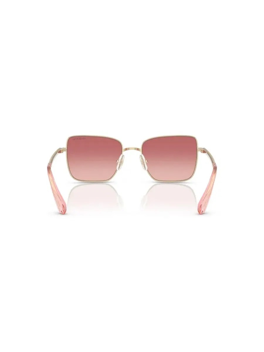 Солнцезащитные очки с круглой оправой Swarovski — изображение 3 из 5, бледный золотистый