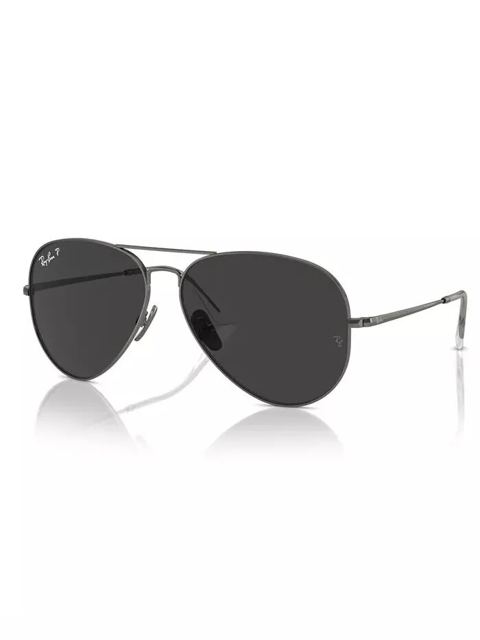 Поляризованные солнцезащитные очки унисекс, Aviator Titanium Rb8089 Ray-Ban