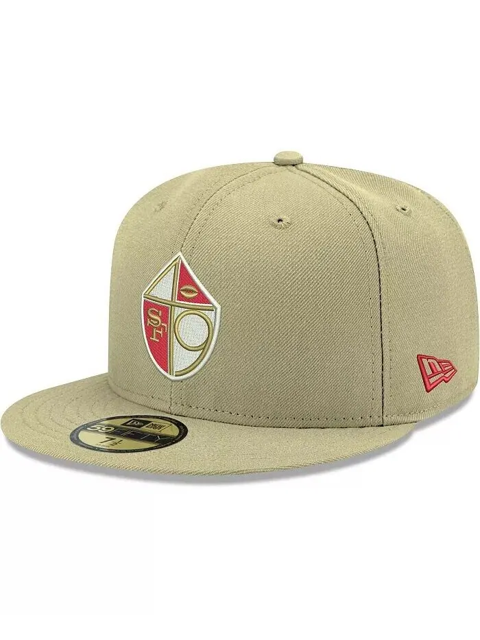 Мужская золотая бейсболка San Francisco 49ers Omaha Throwback 59FIFTY Fitted New Era — изображение 2 из 5