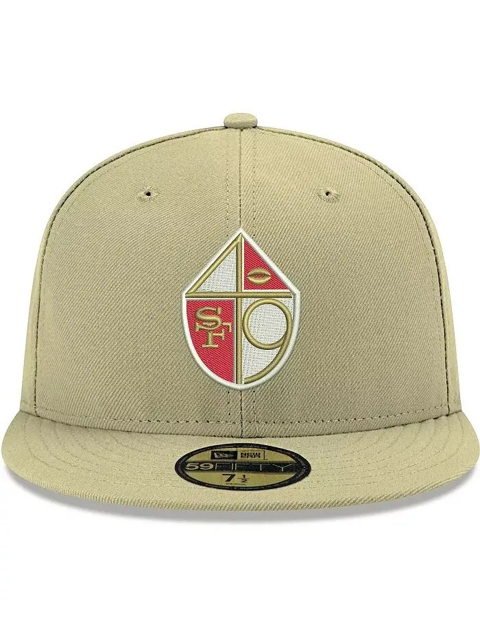 Мужская золотая бейсболка San Francisco 49ers Omaha Throwback 59FIFTY Fitted New Era — изображение 3 из 5
