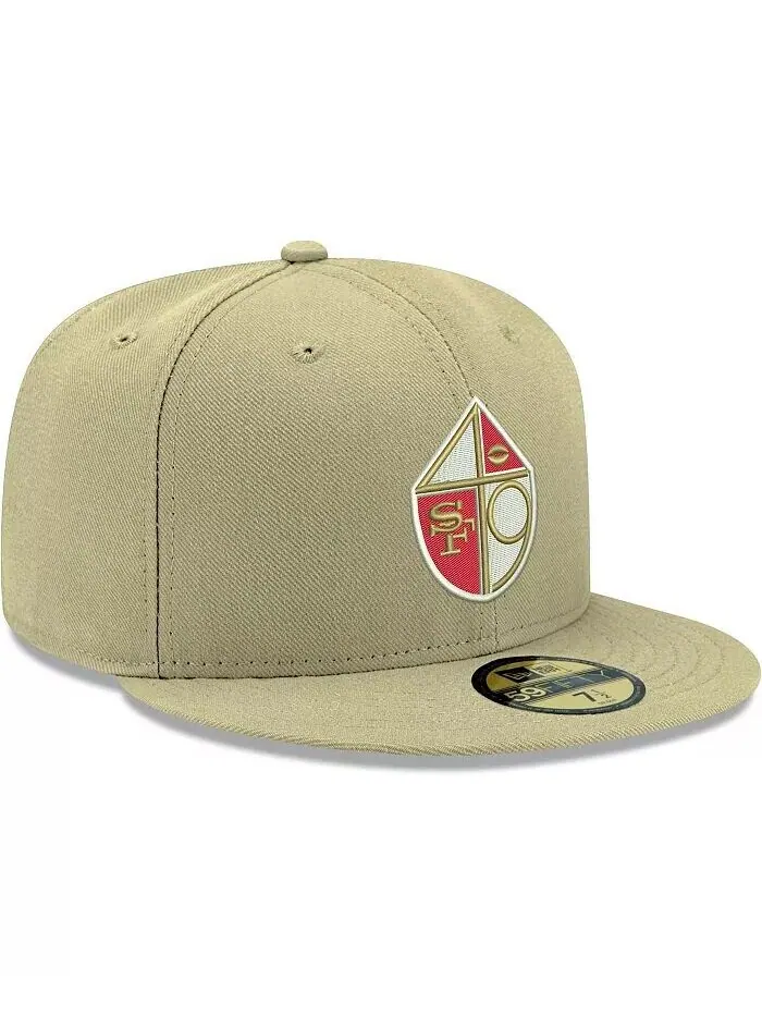 Мужская золотая бейсболка San Francisco 49ers Omaha Throwback 59FIFTY Fitted New Era — изображение 4 из 5