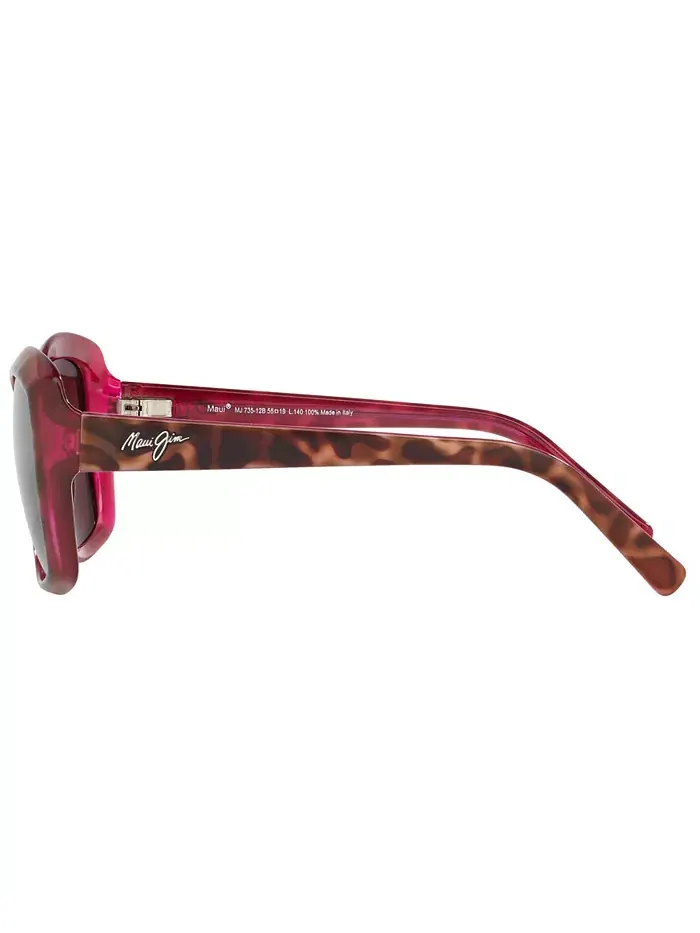 Женские поляризационные солнцезащитные очки Orchid Maui Jim — изображение 6 из 6, белый/розовый