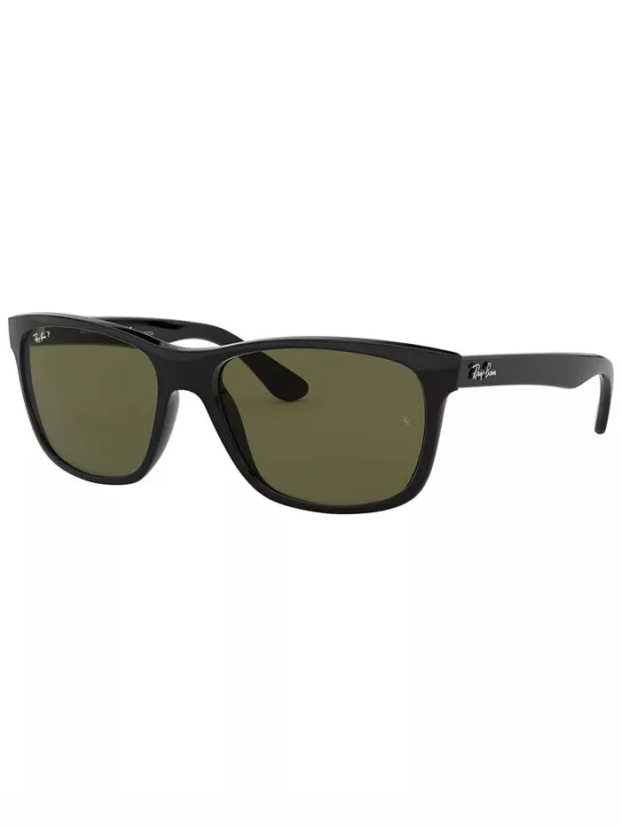 Поляризованные солнцезащитные очки Ray-Ban — изображение 2 из 7, черный/зеленый