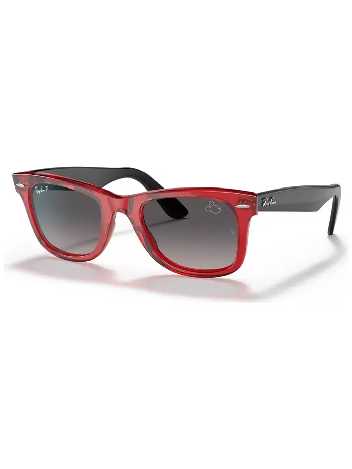 Унисекс поляризованные солнцезащитные очки Disney, RB2140 Wayfarer Mickey J22 50 Ray-Ban