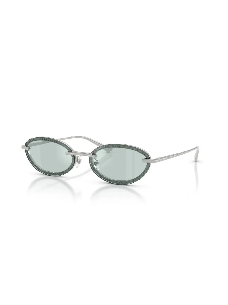 Женские овальные солнцезащитные очки, JC4020B Jimmy Choo — изображение 1 из 6, серебряный