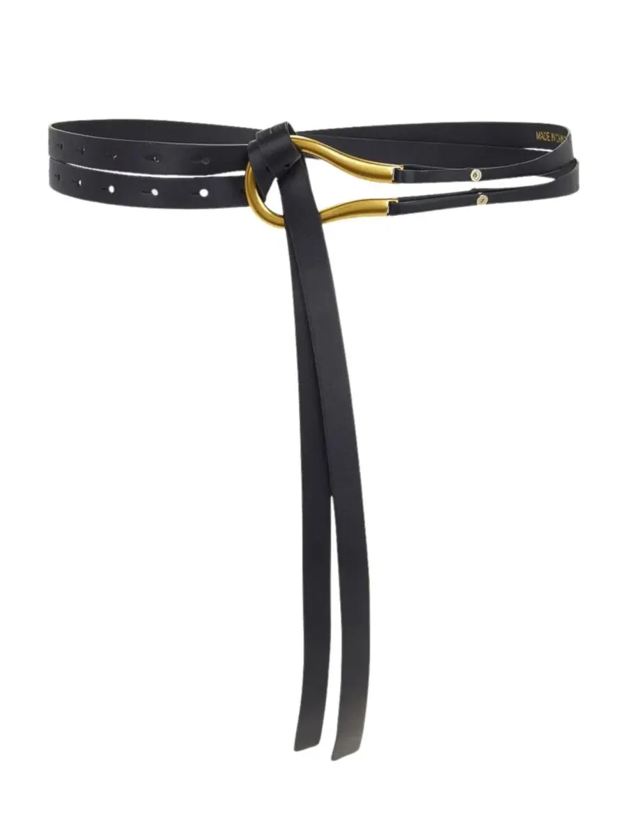 Пояс с металлической пряжкой Loop Belt Petit Moments — золотистый