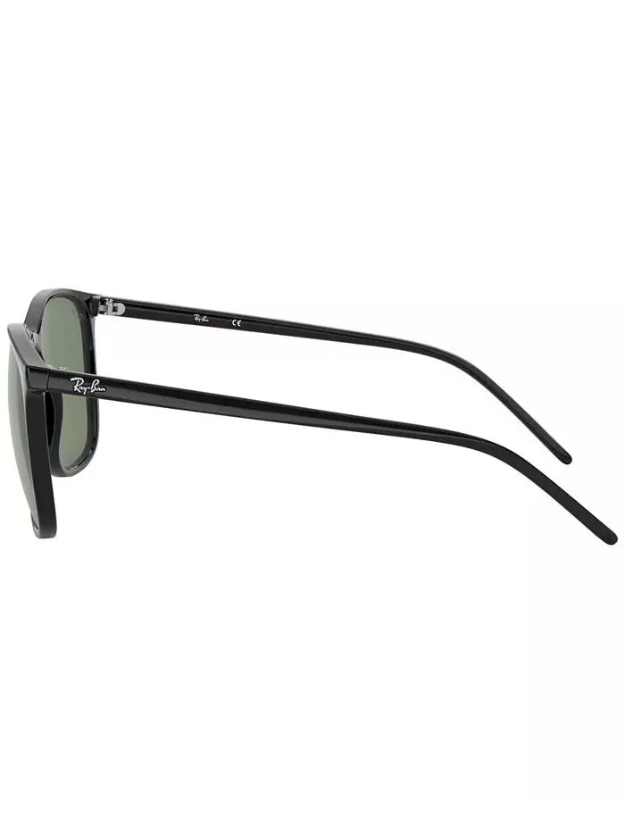 Мужские солнцезащитные очки с низкой посадкой на переносице Ray-Ban — изображение 3 из 6, черный