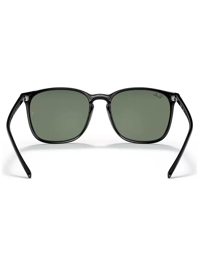 Мужские солнцезащитные очки с низкой посадкой на переносице Ray-Ban — изображение 5 из 6, черный