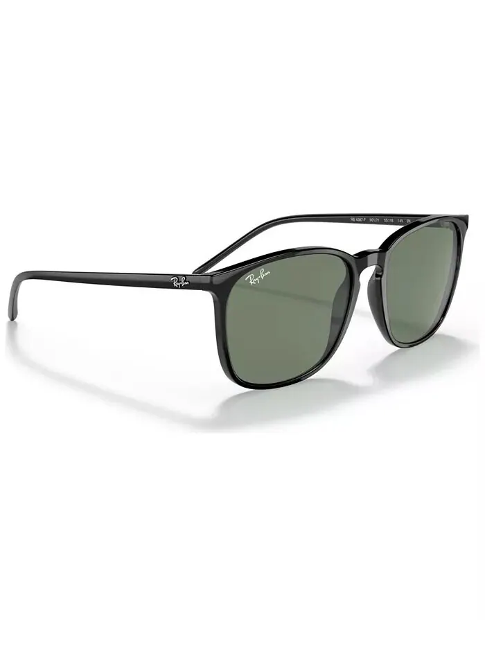 Мужские солнцезащитные очки с низкой посадкой на переносице Ray-Ban — изображение 6 из 6, черный