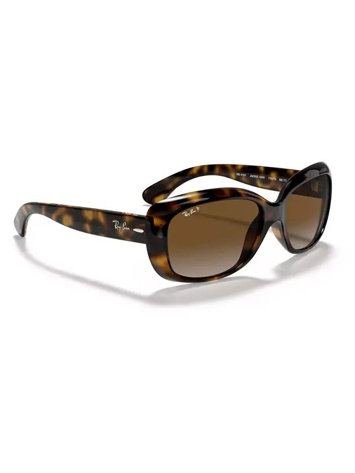 Женские поляризационные солнцезащитные очки, RB4101 JACKIE OHH Ray-Ban — изображение 3 из 6, коричневый