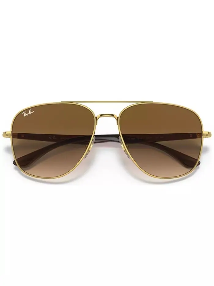 Солнцезащитные очки унисекс Ray-Ban — изображение 5 из 9, золотистый