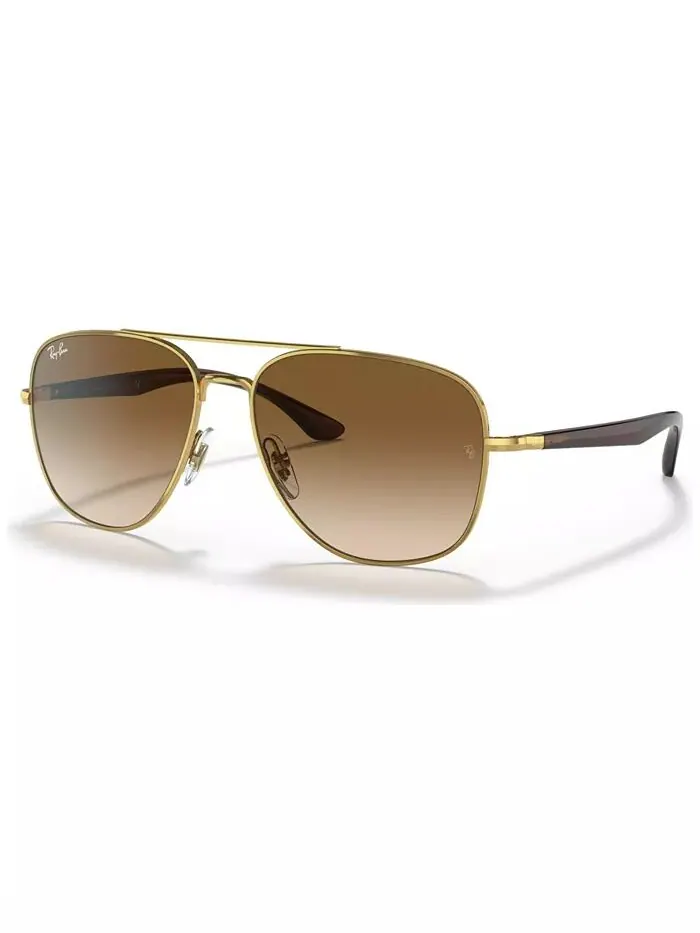 Солнцезащитные очки унисекс Ray-Ban — изображение 8 из 9, золотистый