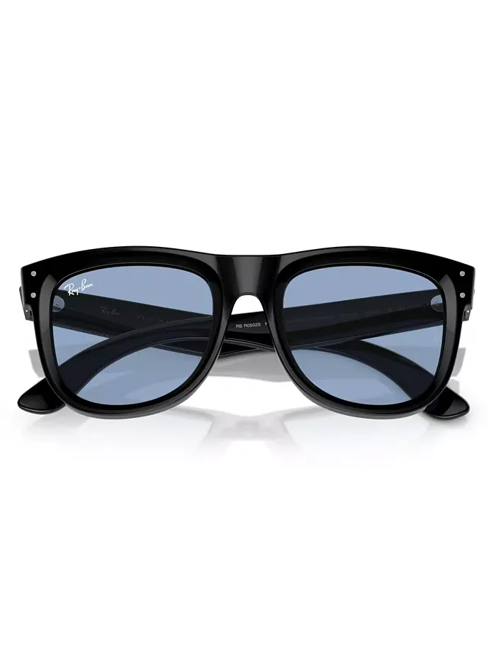 Унисекс-солнцезащитные очки, Wayfarer Reverse Ray-Ban — изображение 5 из 6, черный синий