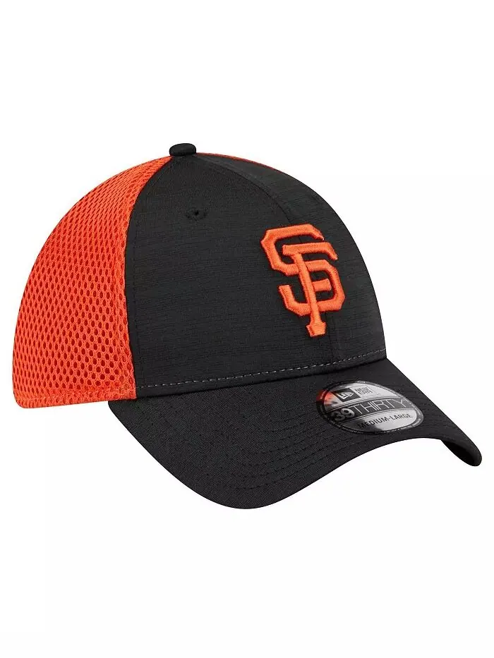 Мужская черная бейсболка San Francisco Giants Neo 39Thirty Flex New Era — изображение 2 из 4