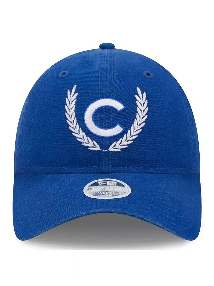 Женская регулируемая кепка Royal Chicago Cubs Leaves 9TWENTY New Era — изображение 3 из 5, королевский