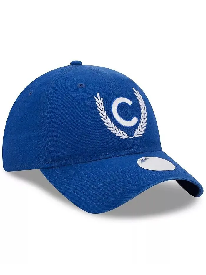 Женская регулируемая кепка Royal Chicago Cubs Leaves 9TWENTY New Era — изображение 4 из 5, королевский