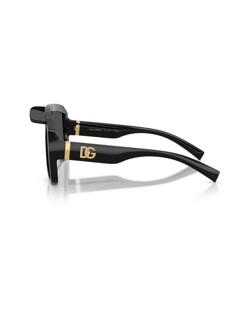 Солнцезащитные очки-пилот унисекс, DG6205 Dolce&Gabbana — изображение 3 из 6, черный
