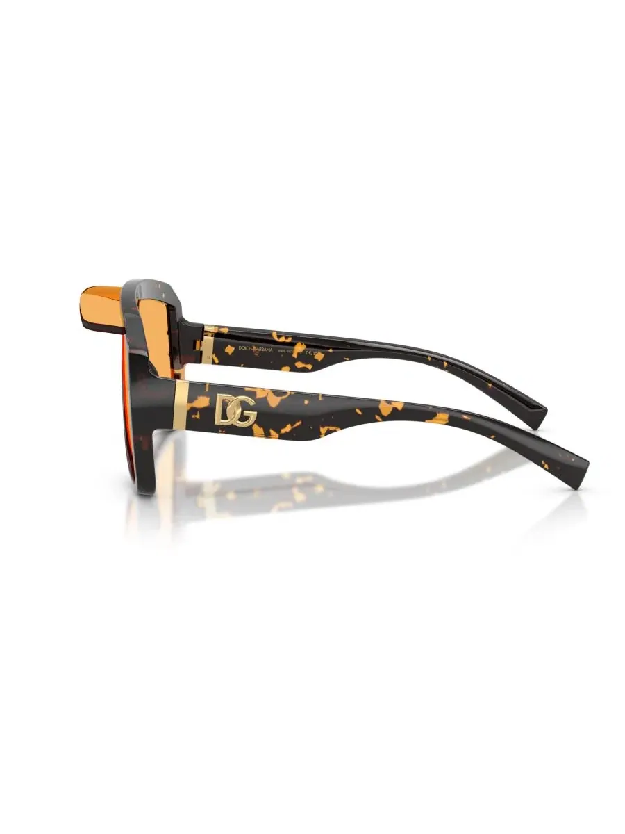 Солнцезащитные очки-пилот унисекс, DG6205 Dolce&Gabbana — изображение 3 из 6, желтый