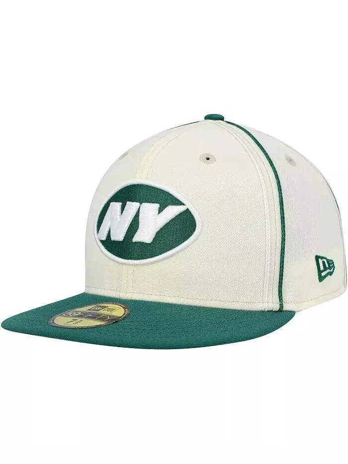 Мужская зеленая приталенная шляпа New York Jets Soutache 59FIFTY New Era — изображение 1 из 4, зеленый