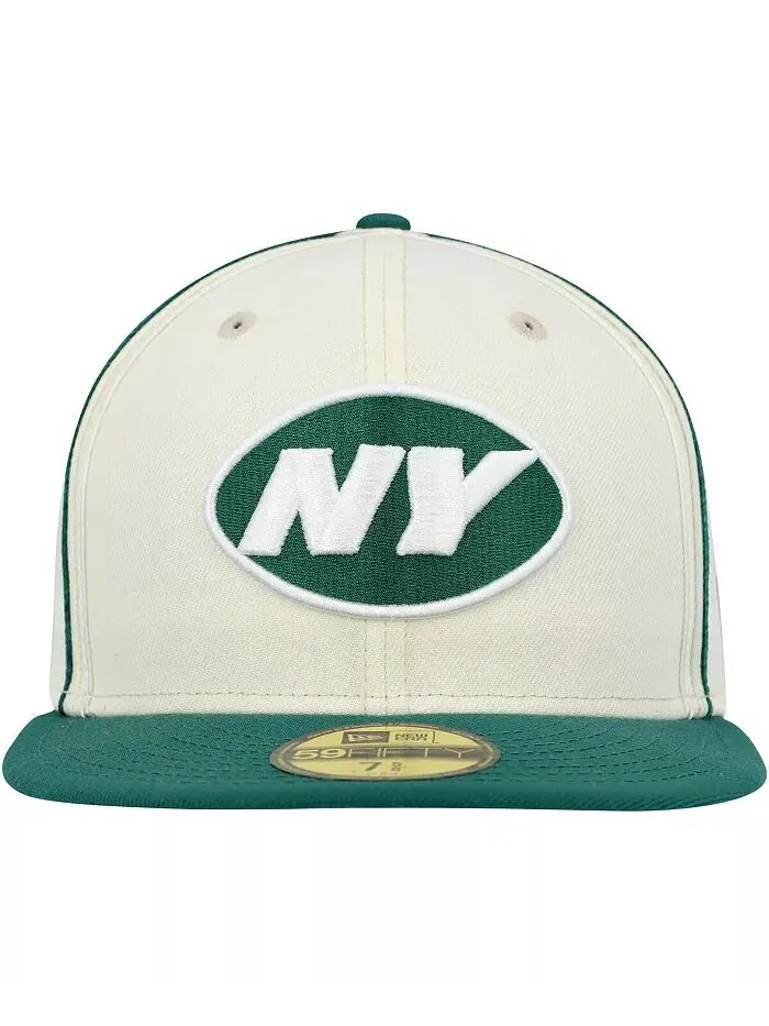 Мужская зеленая шапка New York Jets Soutache 59FIFTY Fitted New Era — изображение 3 из 4