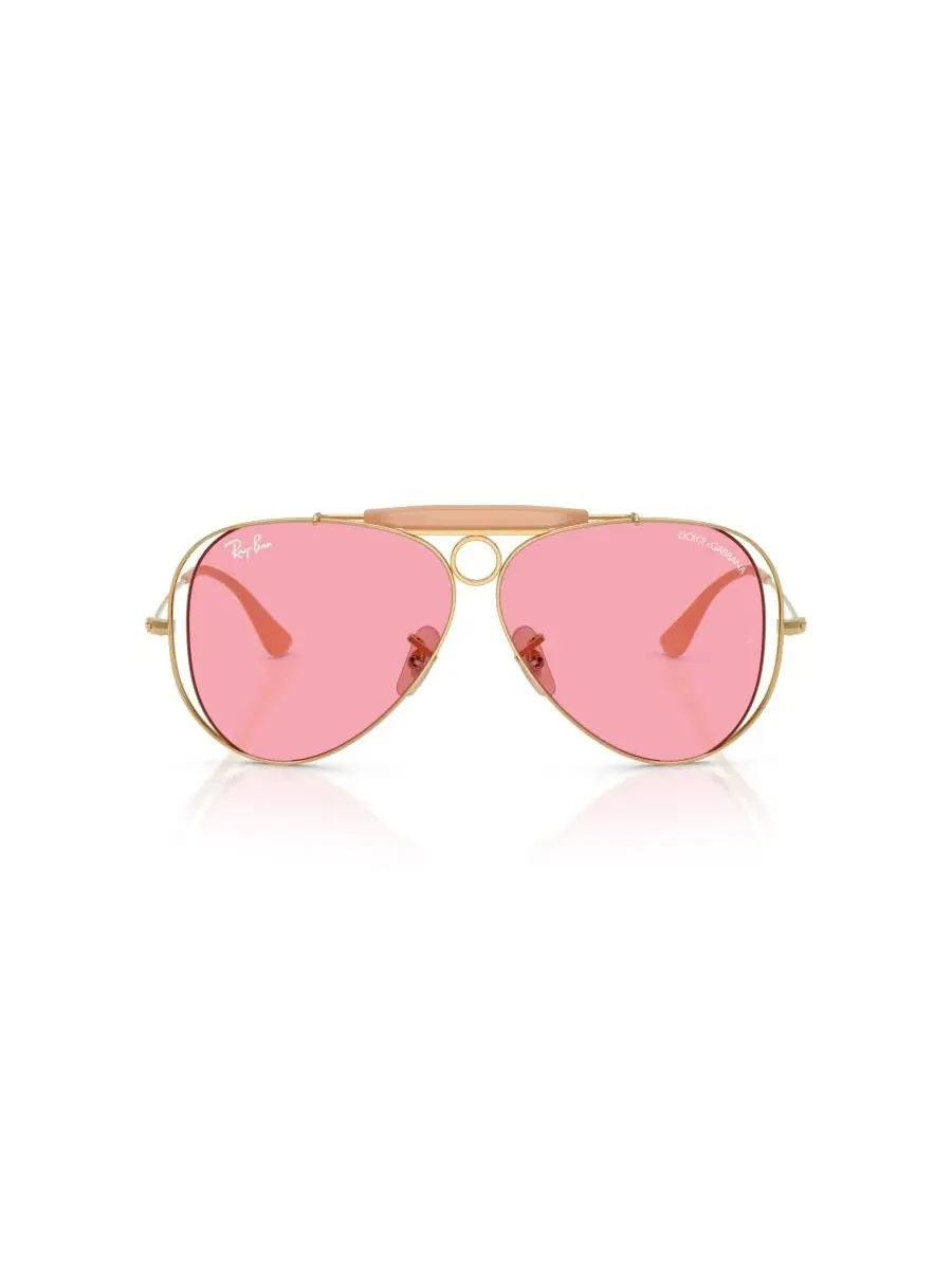 Солнцезащитные очки-авиатор с металлической оправой, модель RB3138M Ray-Ban — изображение 2 из 7, золотистый